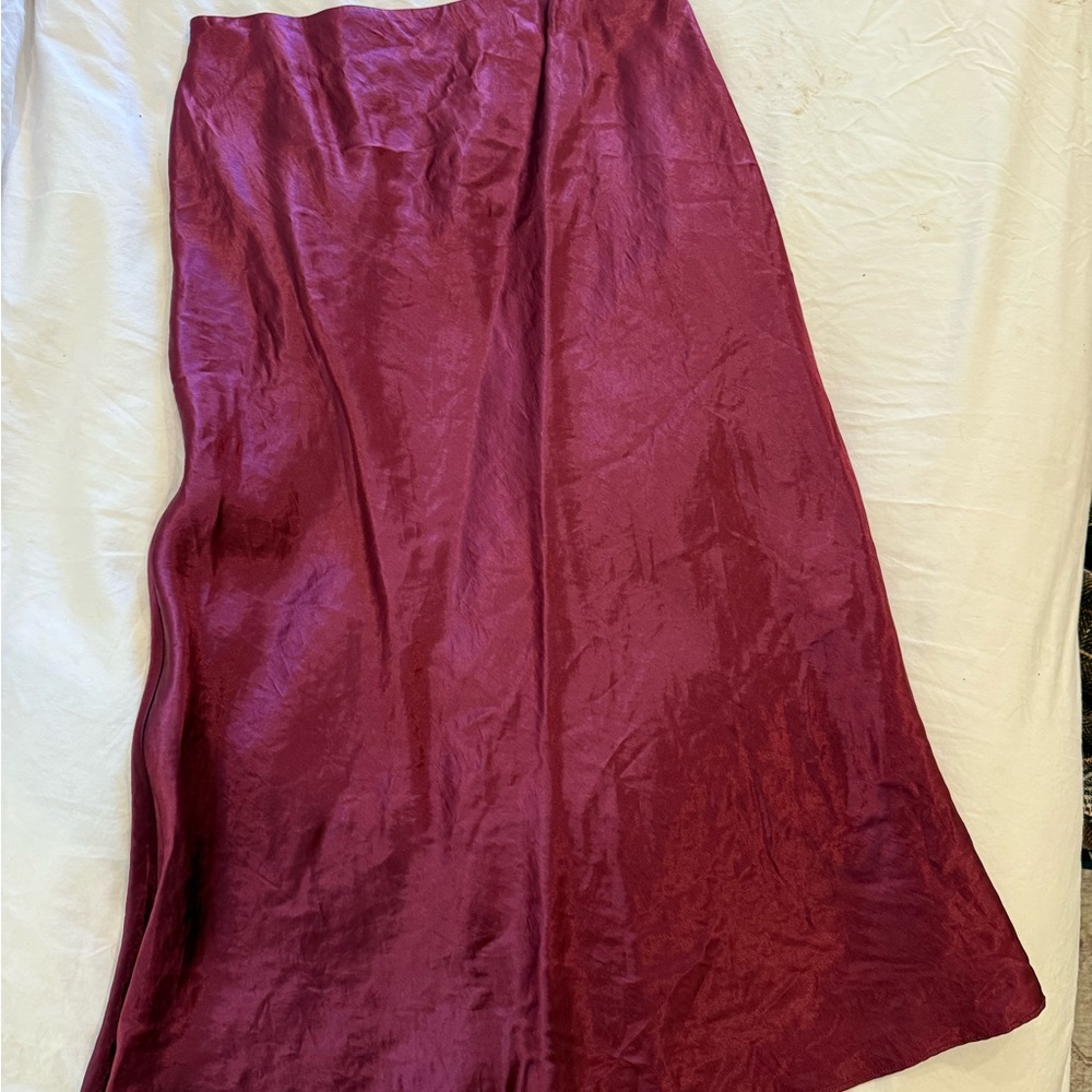 Babaton Elegant Burgundy Women's Skirt